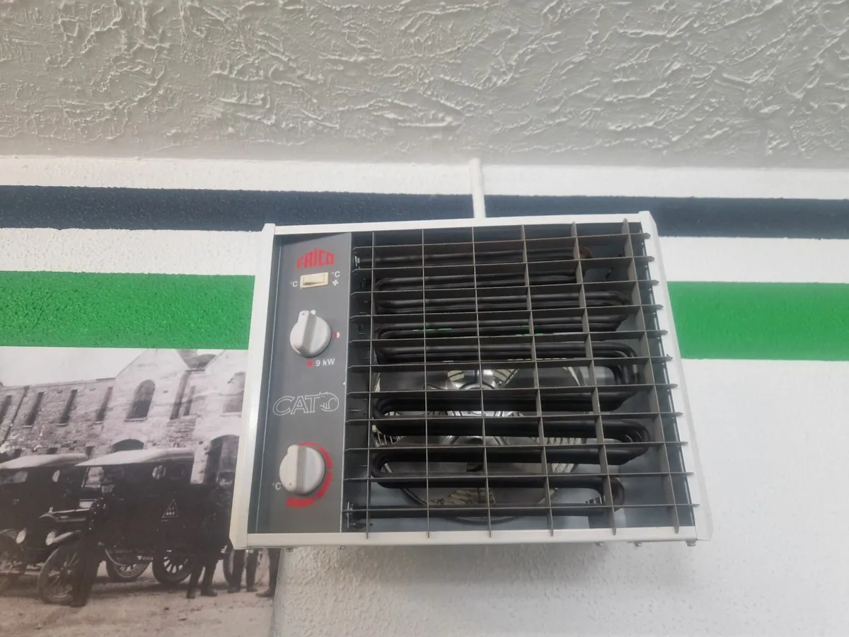 Wall mounted Electric Fan Heater x 3 - Image 2