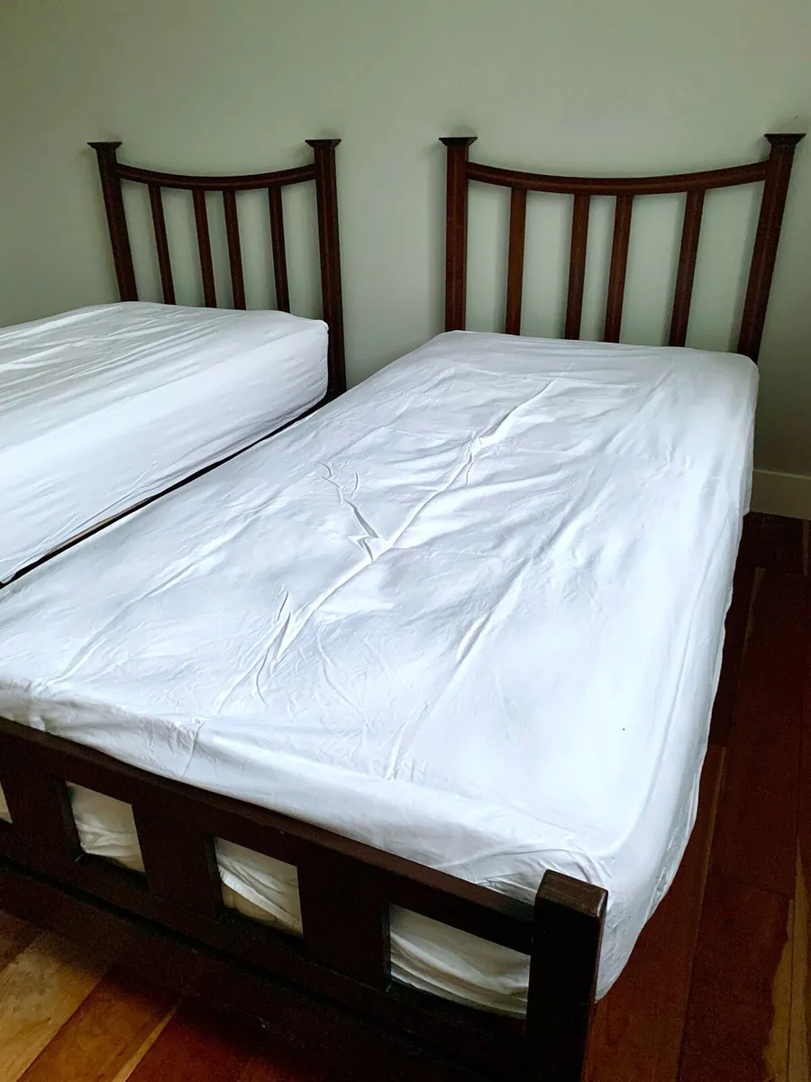Antique twin single beds - Image 3