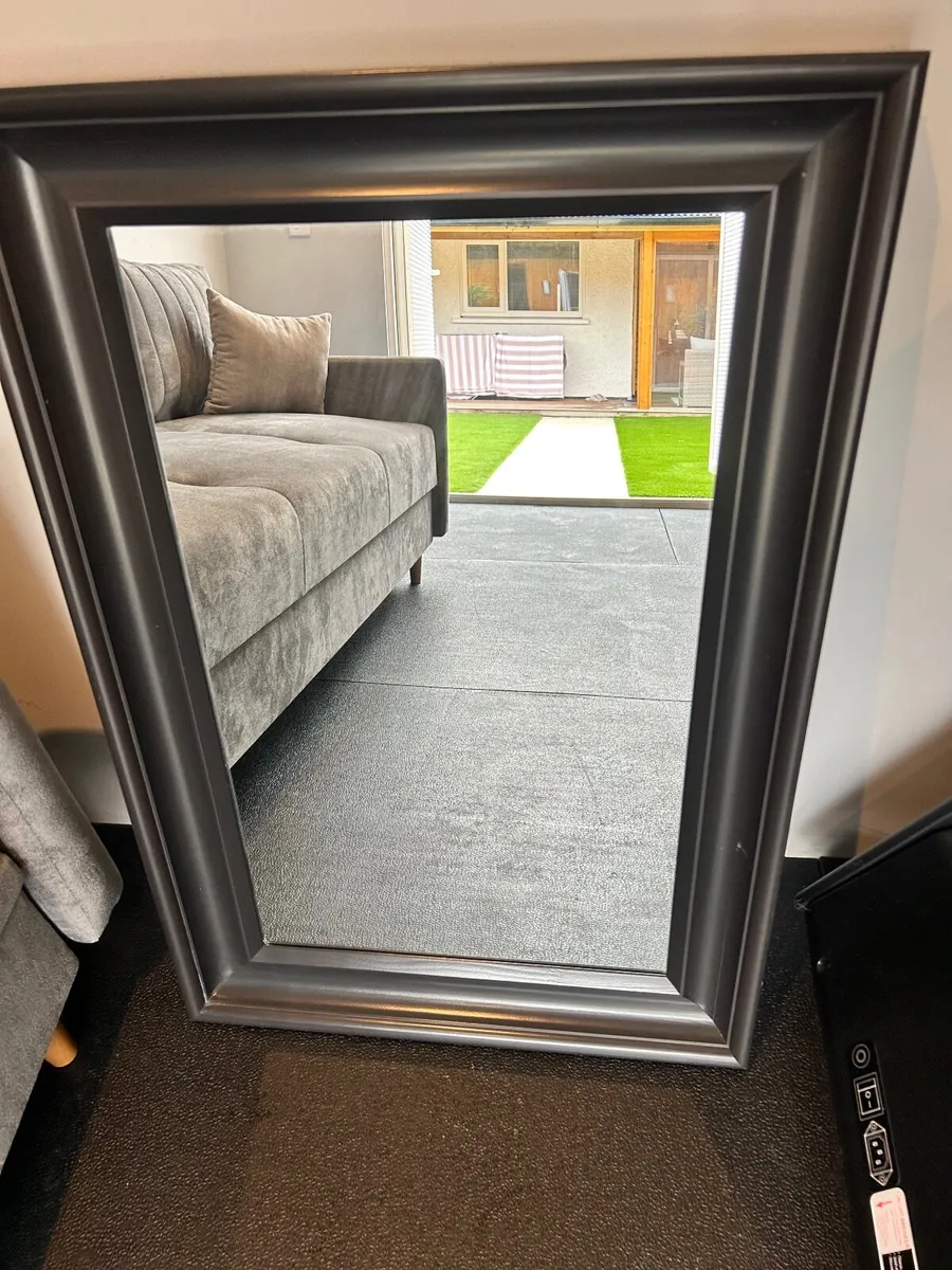 Black Wooden Mirror - Image 2