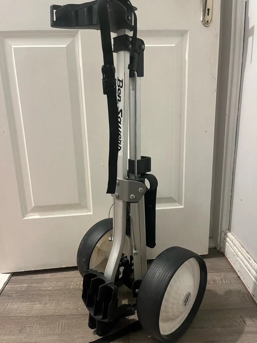 Golf trolley ( Ben Sayers) with Golf Bag - Image 2