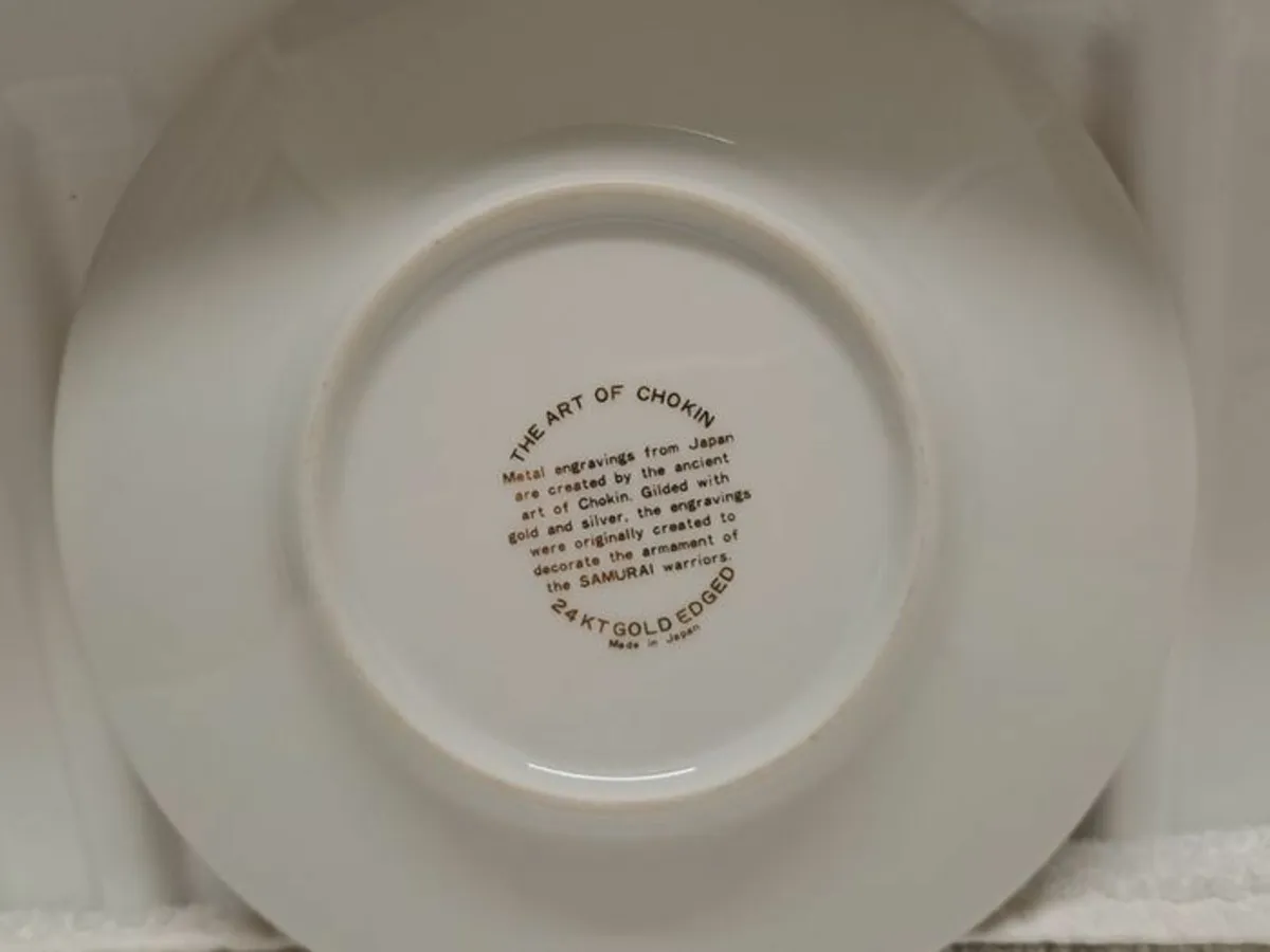 25th Wedding anniversary gift plate 24 kt gold - Image 4
