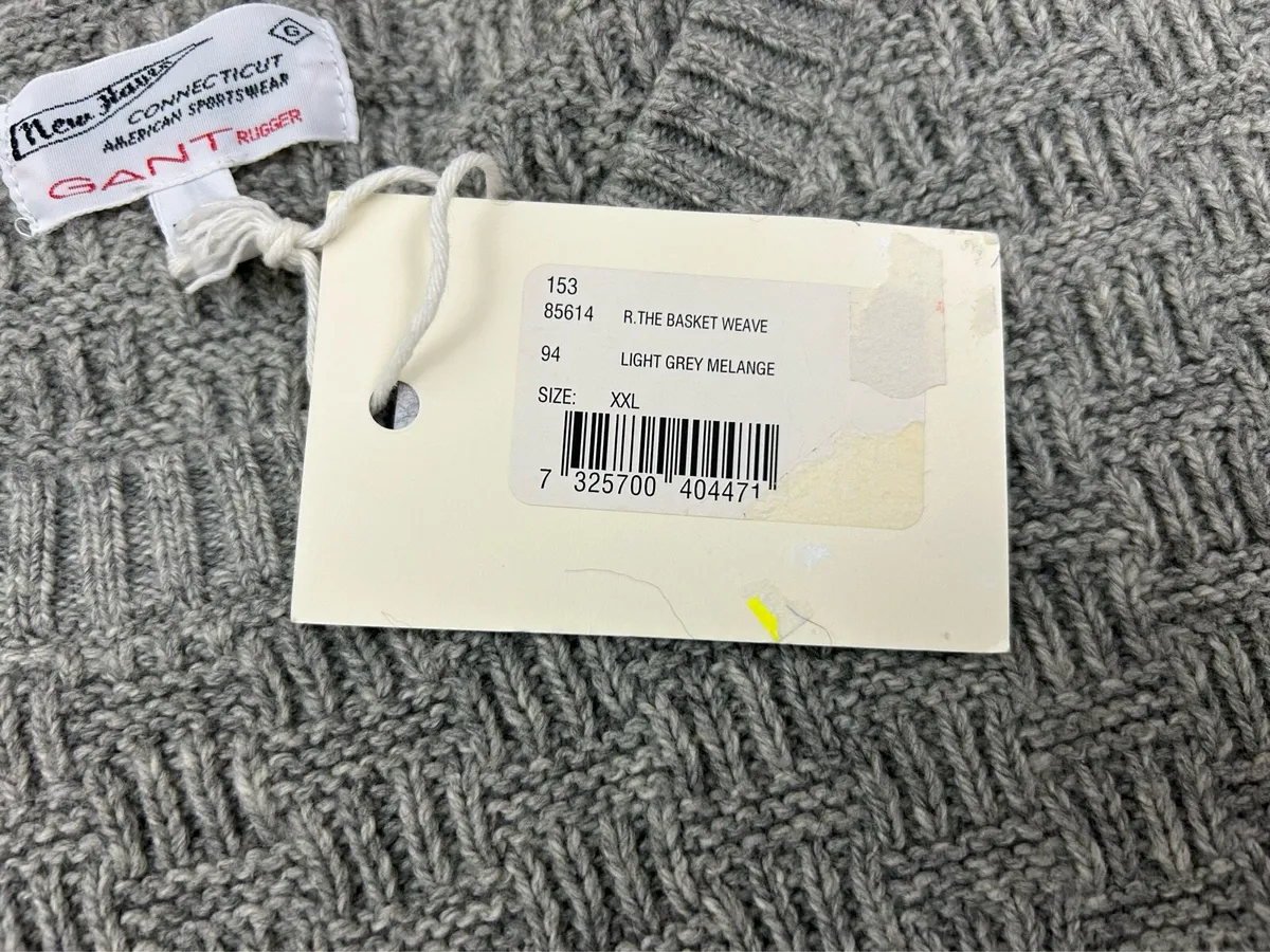 New Gant Wool Blend Knitted Jumper Sweater XXL - Image 4