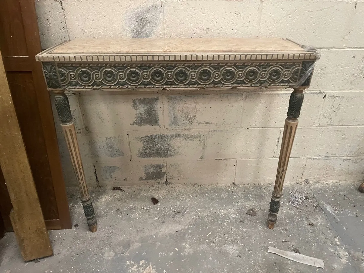 Attach to wall 2 legged old console - Image 1