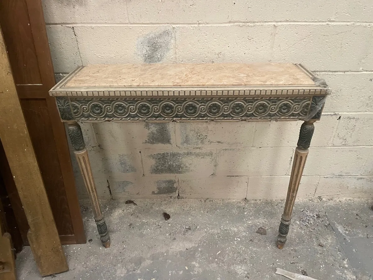 Attach to wall 2 legged old console - Image 2