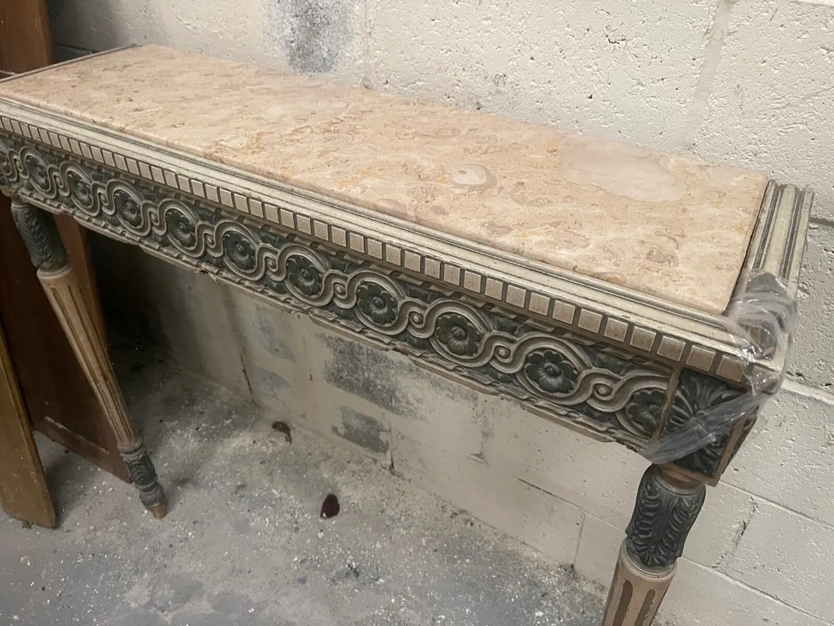 Attach to wall 2 legged old console - Image 3