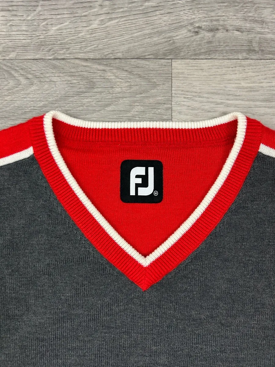 FootJoy FJ Wool Blend Golf Jumper Mens Medium - Image 3