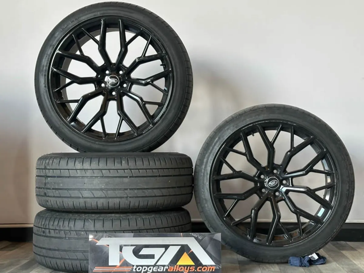 23" Uni C4 Alloys & Tyres For Land Rover Sport, De - Image 1