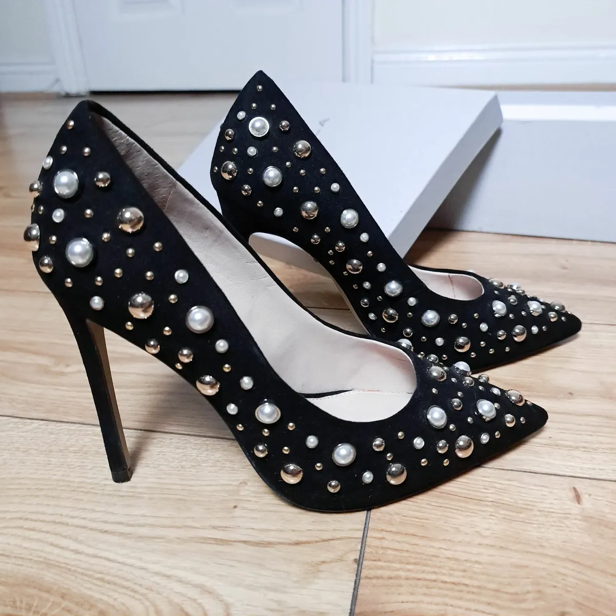 Carvela Kurt Geigor Black Suede Heels 4UK/37EU - Image 4