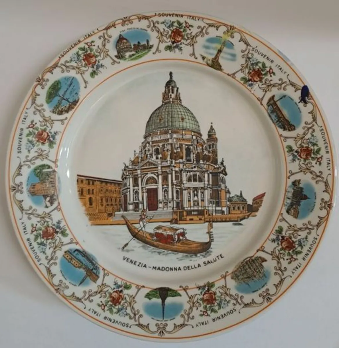 Vintage Italy wall plate souvenir - Image 1