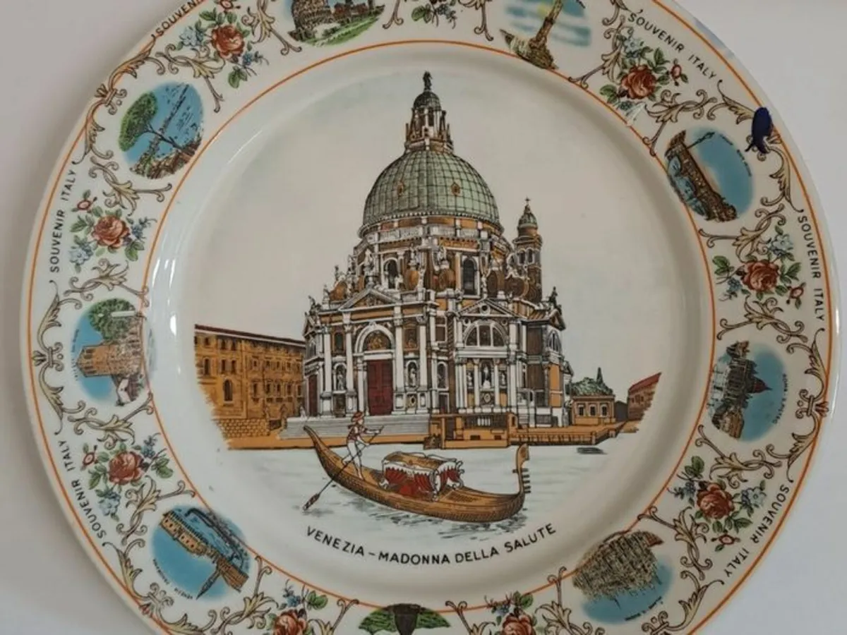 Vintage Italy wall plate souvenir - Image 3