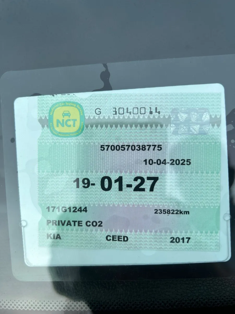 2017 Kia Ceed 1.6d Automatic - NCT 1/27 - Image 2