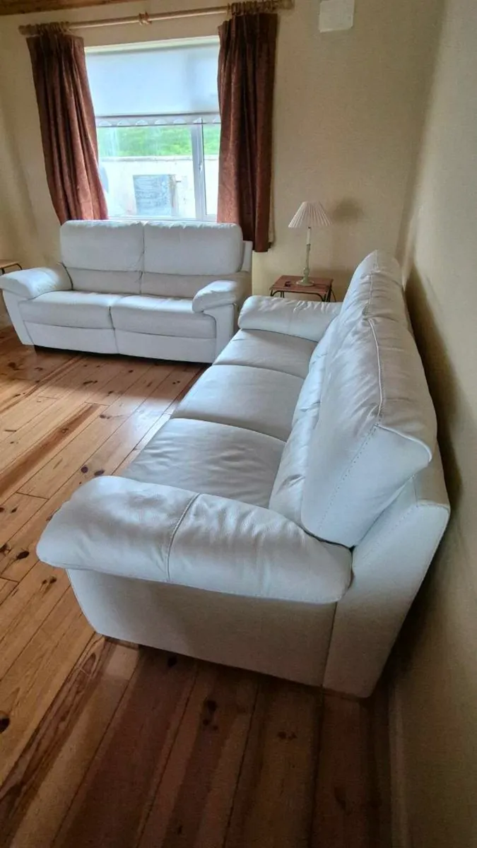 3 piece leather suite - Image 3