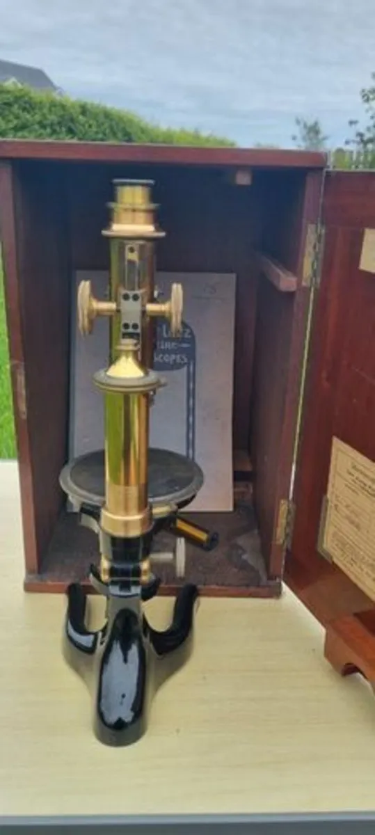 Vintage Leitz Wetzlar Brass Microscrope - Image 4