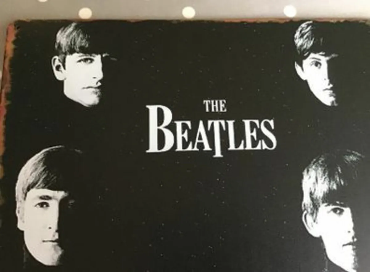 Beatles Wall Plaque (Metal)