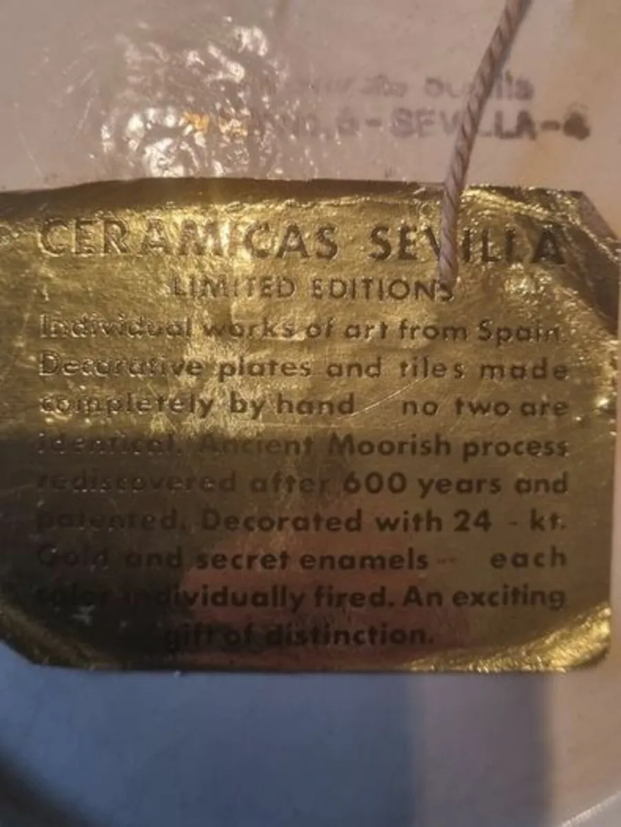 Ceramics Seville Limited Edition Plates - Image 3