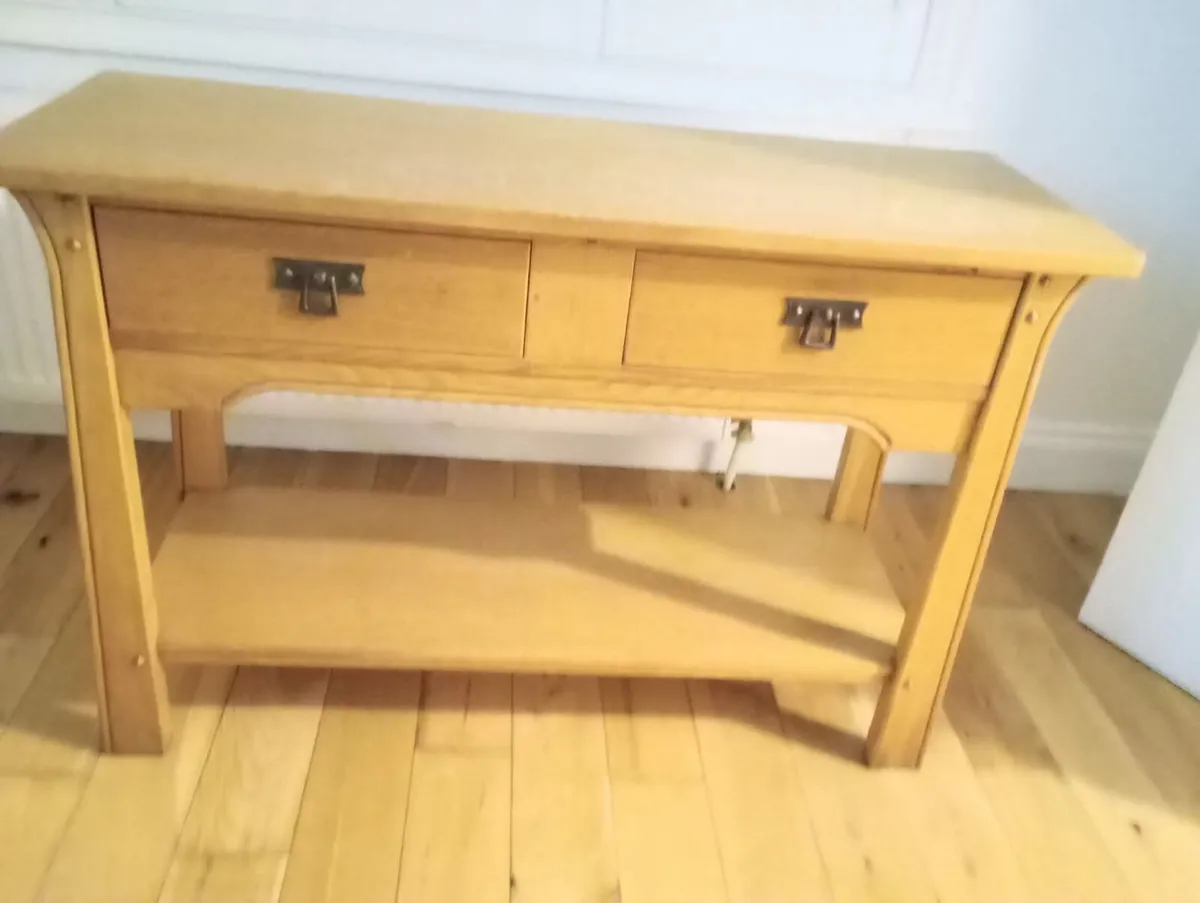 Brown Hall Table Unit - Image 1