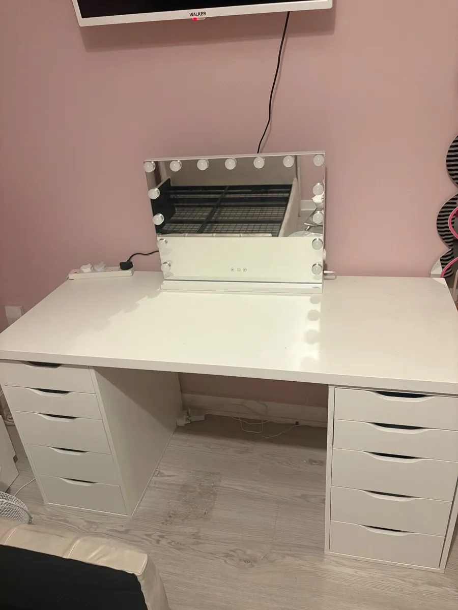 IKEA Alex drawers with mirror - Image 1