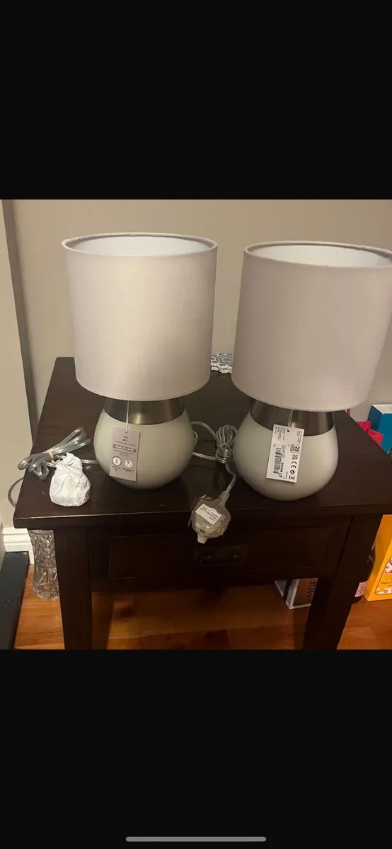 2x Touch Table Lamps - Image 1