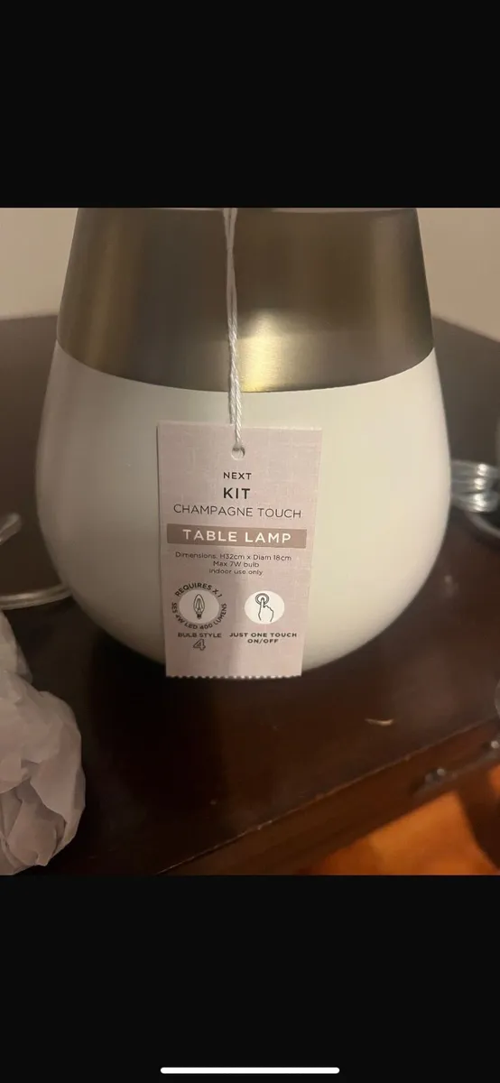 2x Touch Table Lamps - Image 2