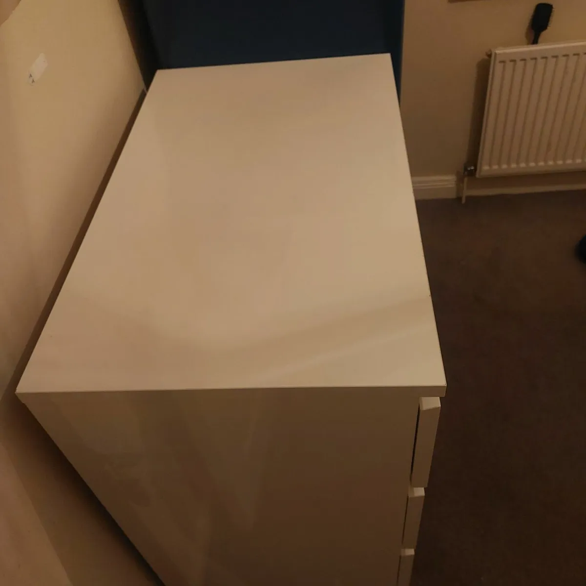 IKEA Malm chest of 4 drawers, high-gloss white - Image 4