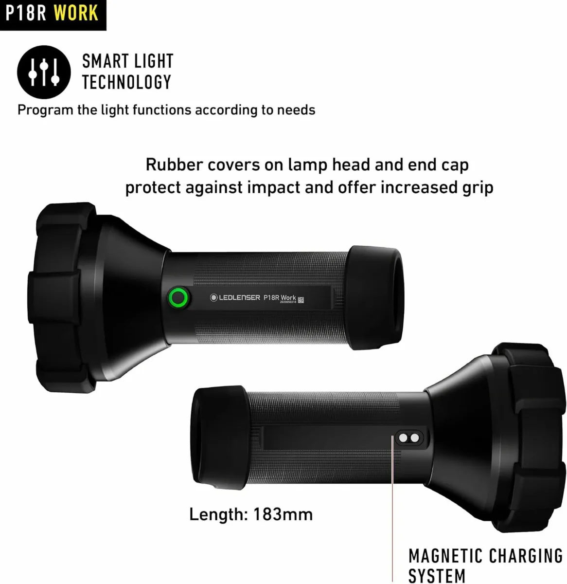 LEDLENSER P18R Work, ultra bright flashlight - Image 3