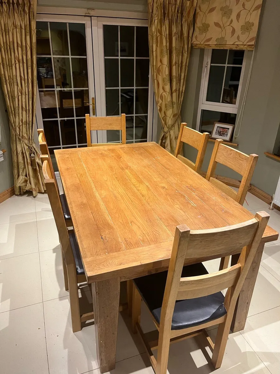 Table and 6 Chairs - Image 1