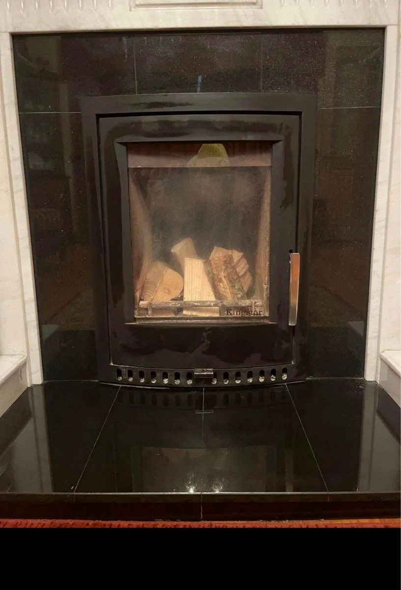 Kingstar Elmm insert stove&Black granite surround - Image 4