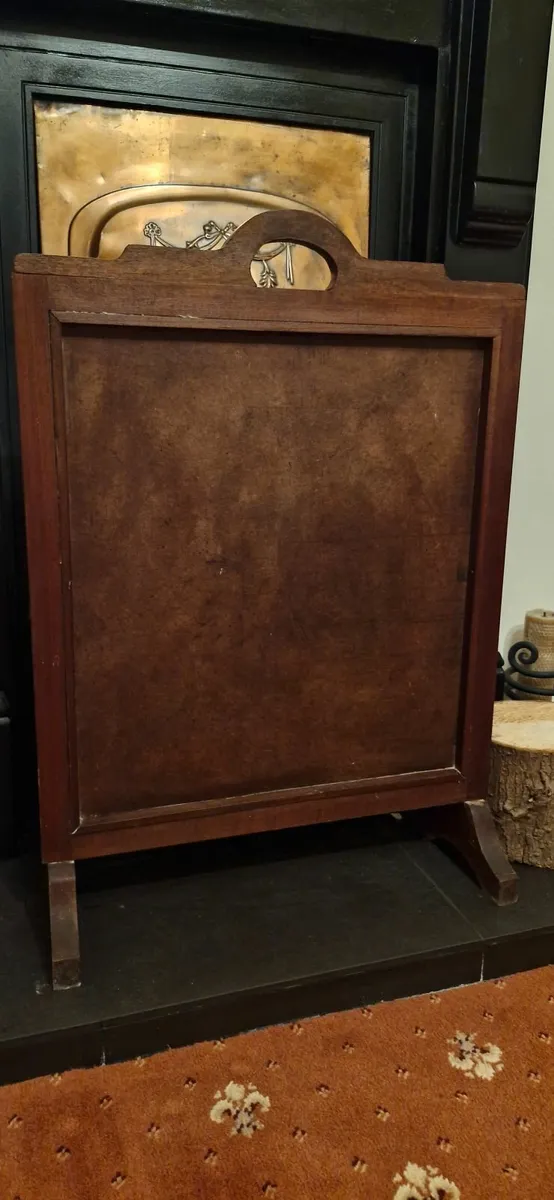 Antique Crochet fire screen - Image 2