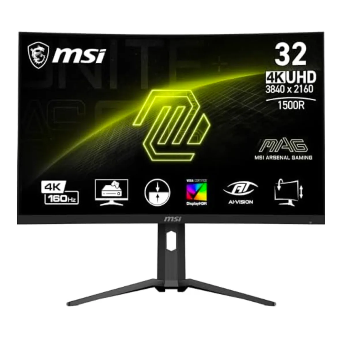 MSI MAG 321CUP – 32" 4K Curved Gaming Monitor - Image 4