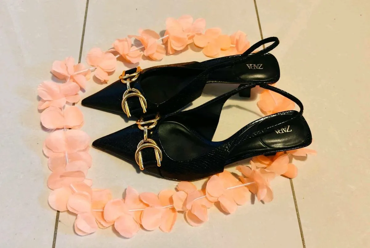 🖤 ZARA Slingback Heels – Size EU 40 / UK 7 - Image 3