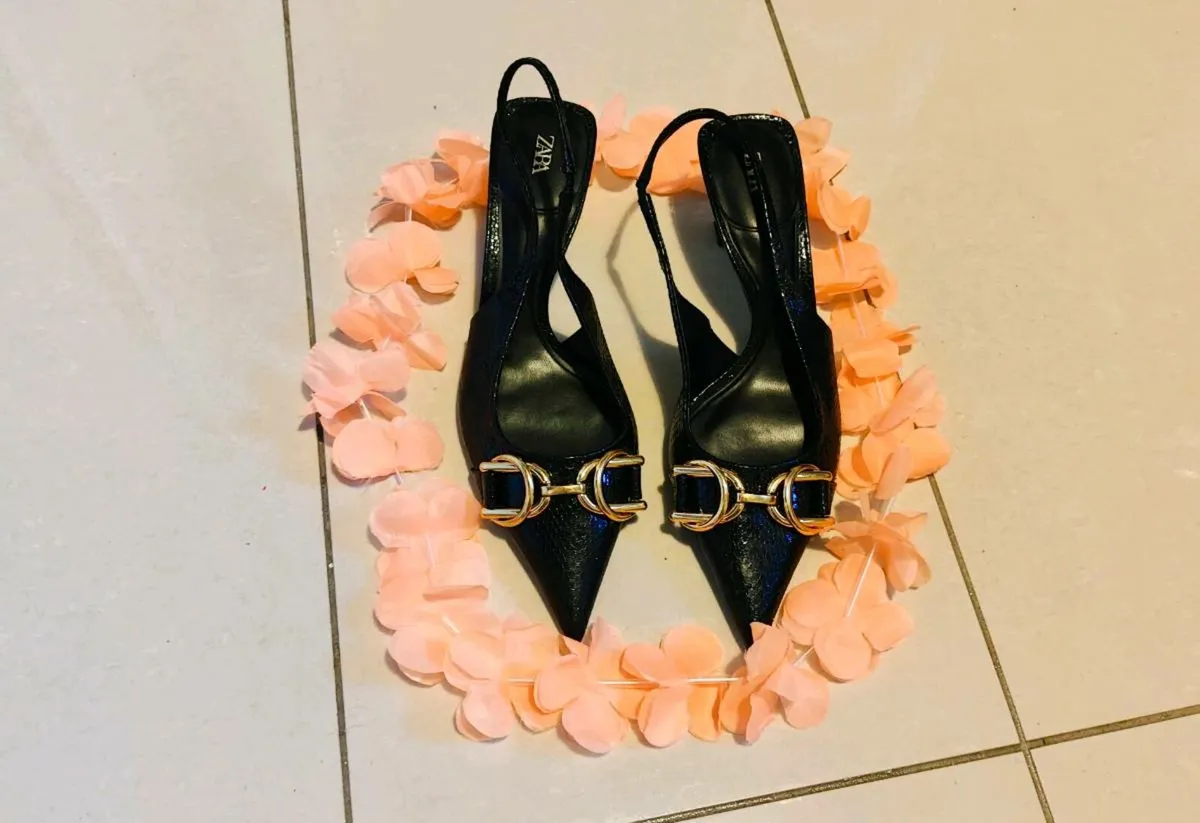 🖤 ZARA Slingback Heels – Size EU 40 / UK 7 - Image 4