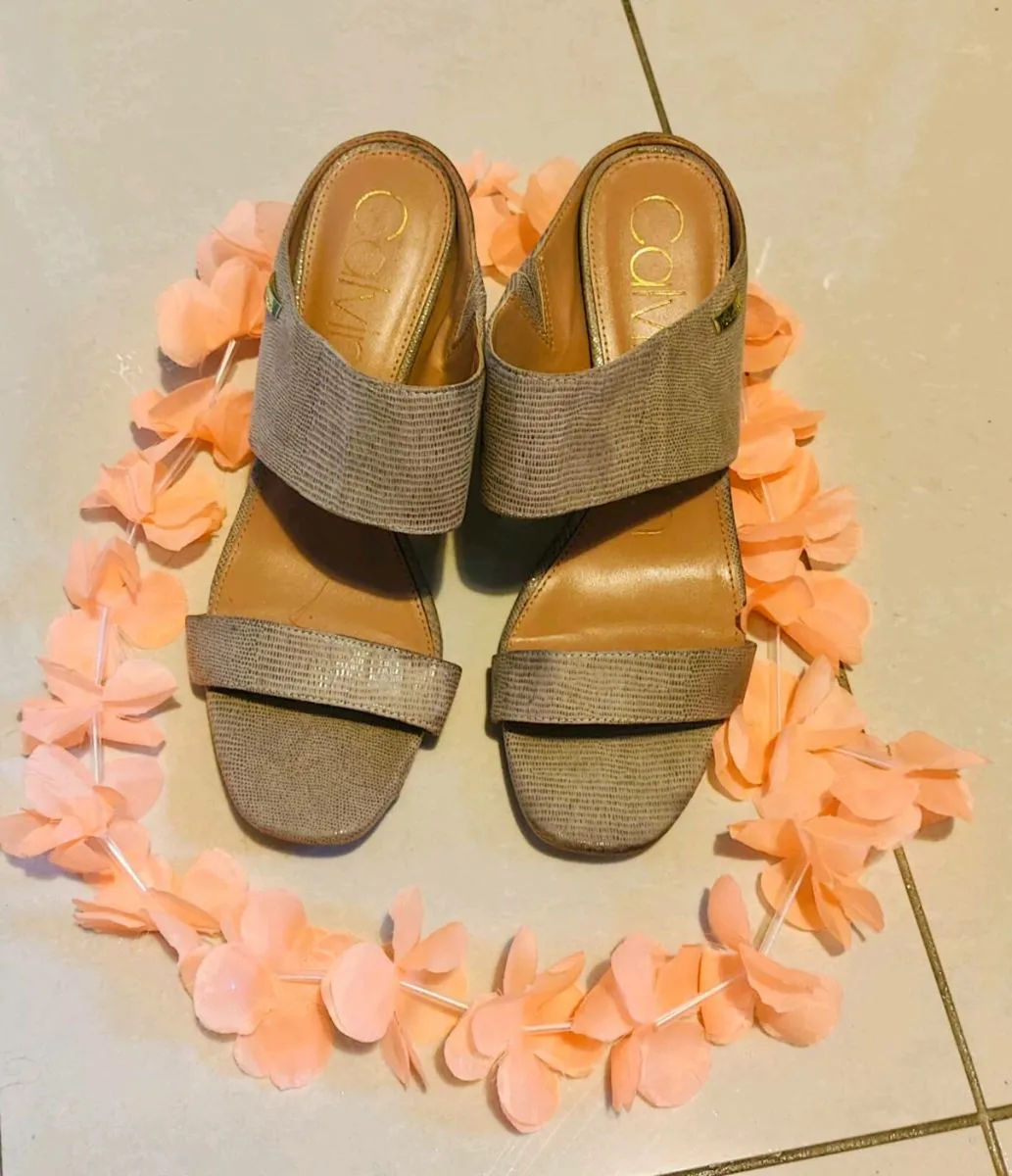 🌸 Calvin Klein Heeled Sandals – Size EU 40 / UK - Image 1