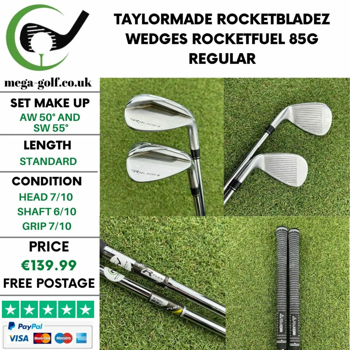 Taylormade Rocketbladez Wedges Aw 50° & Sw 55° - Image 1