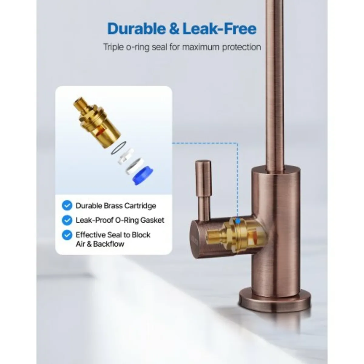 Ro Water Faucet, Lead-Free Stainless Steel Faucet, - Image 3