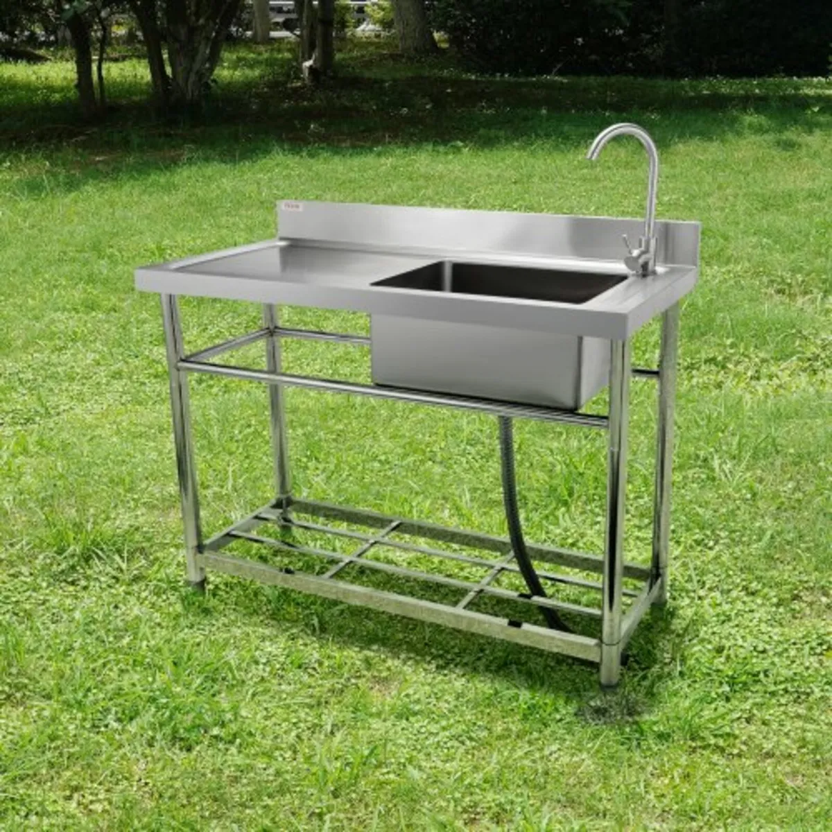 Stainless Steel Utility Sink, 1 Compartment Free S - Image 3