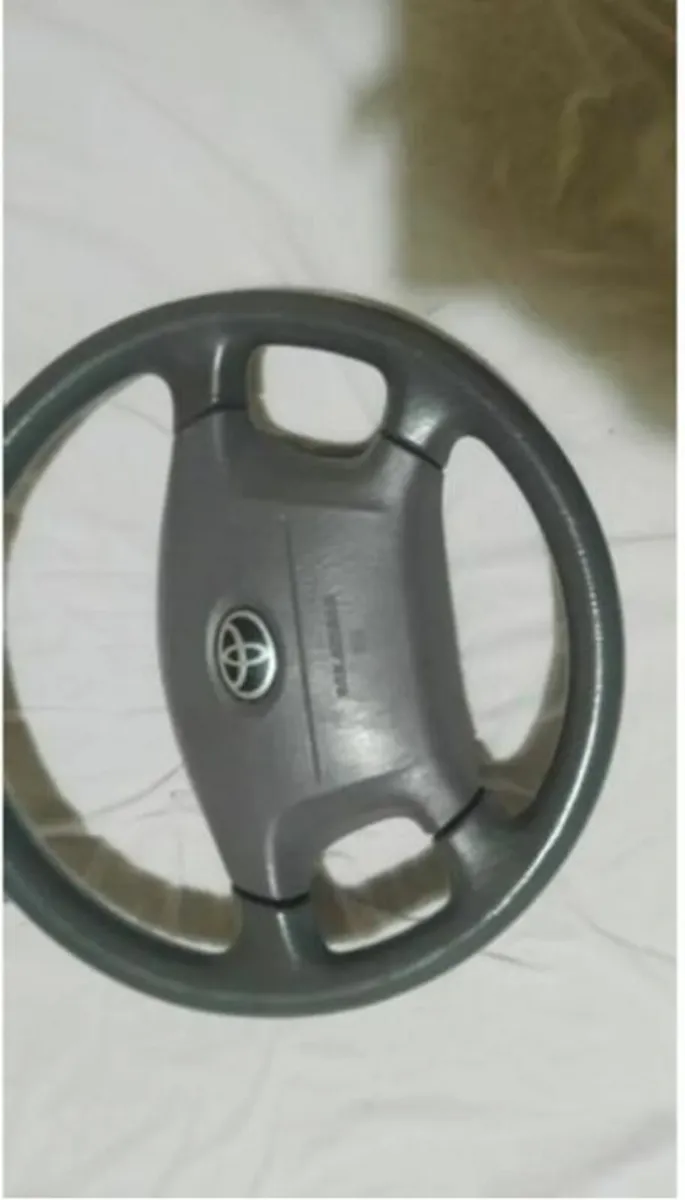 Toyota Corolla E11 97-02 Light Grey Steering Wheel - Image 1