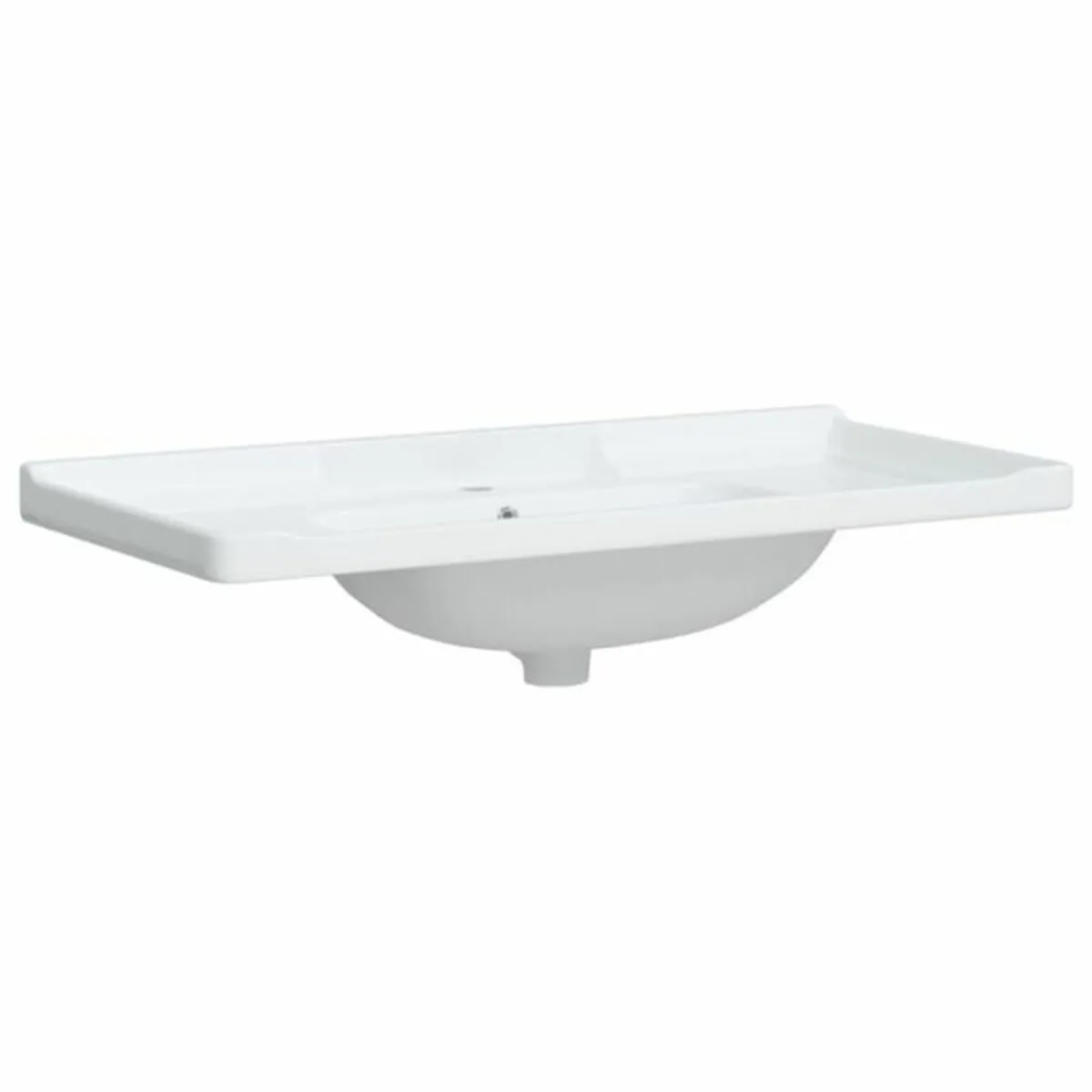 Bathroom Sink White 61x48x19.5 cm Rectangular Cera - Image 4
