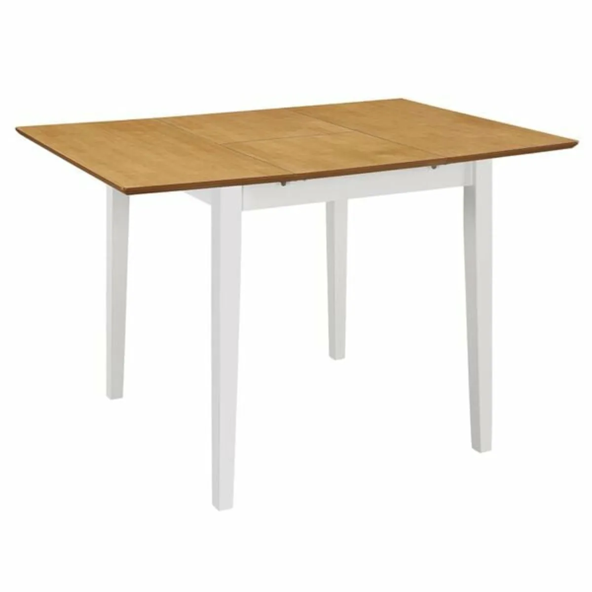 Extendable Dining Table White (80-120)x80x74 cm MD - Image 1