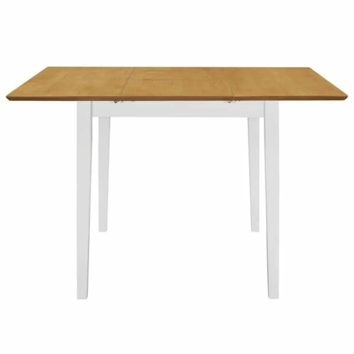 Extendable Dining Table White (80-120)x80x74 cm MD - Image 4