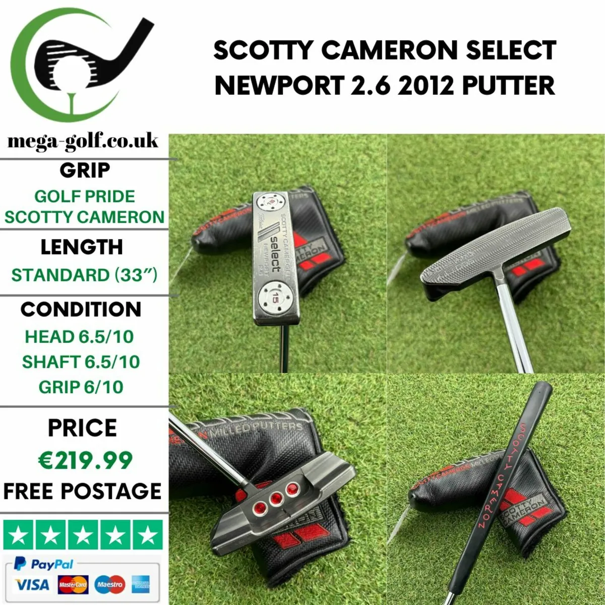 Scotty Cameron Select Newport 2.6 2012 Putter /33" - Image 1