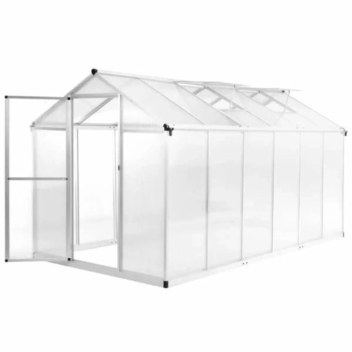 Greenhouse Aluminium 362x190x195 cm 13.41 m³ - Image 1