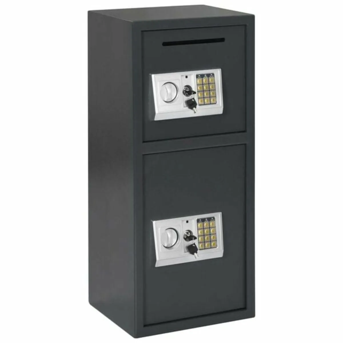 Digital Safe with Lock Dark grey 35 x 31 x 80 cm S - Image 1