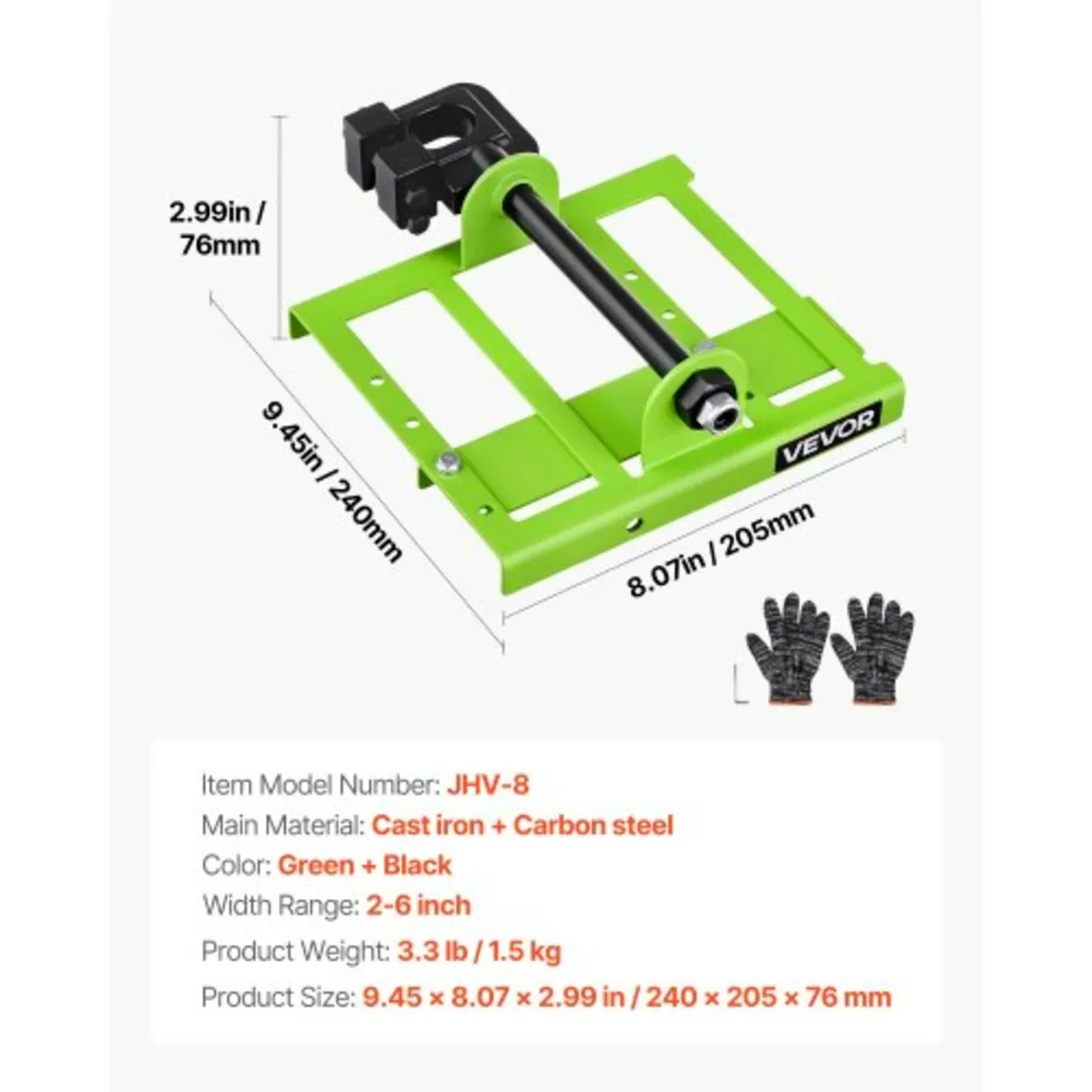 Chainsaw Mill, Adjustable 5-15 cm Width, Vertical - Image 3