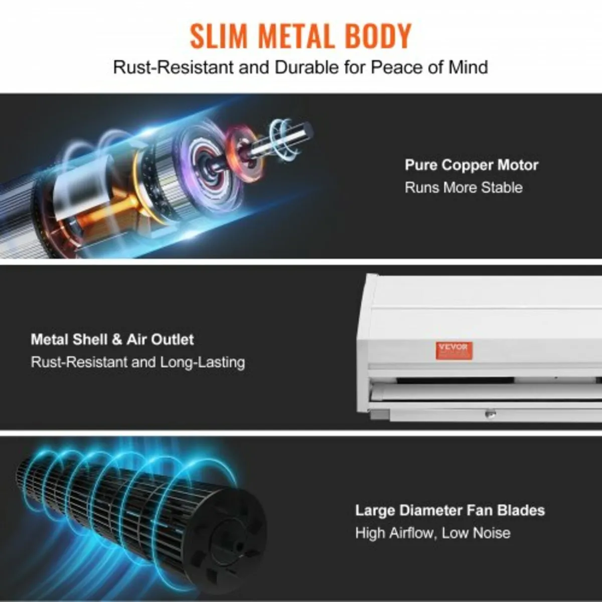 0.9m Commercial Indoor Air Curtain Super Power 2 S - Image 2