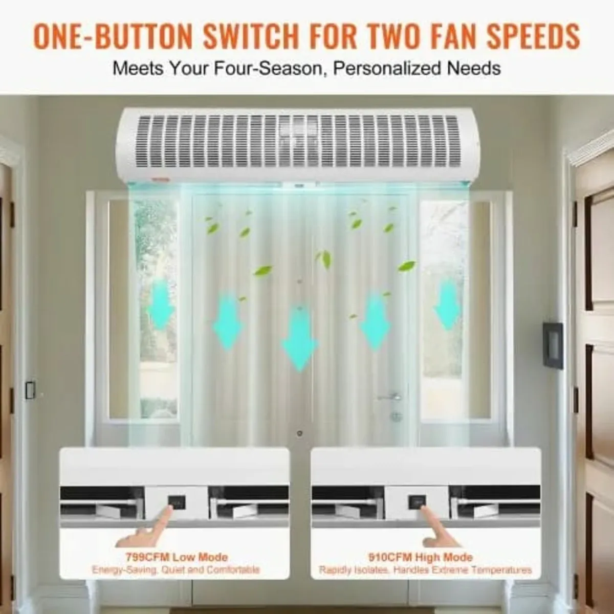 1.5m Commercial Indoor Air Curtain Super Power 2 S - Image 4