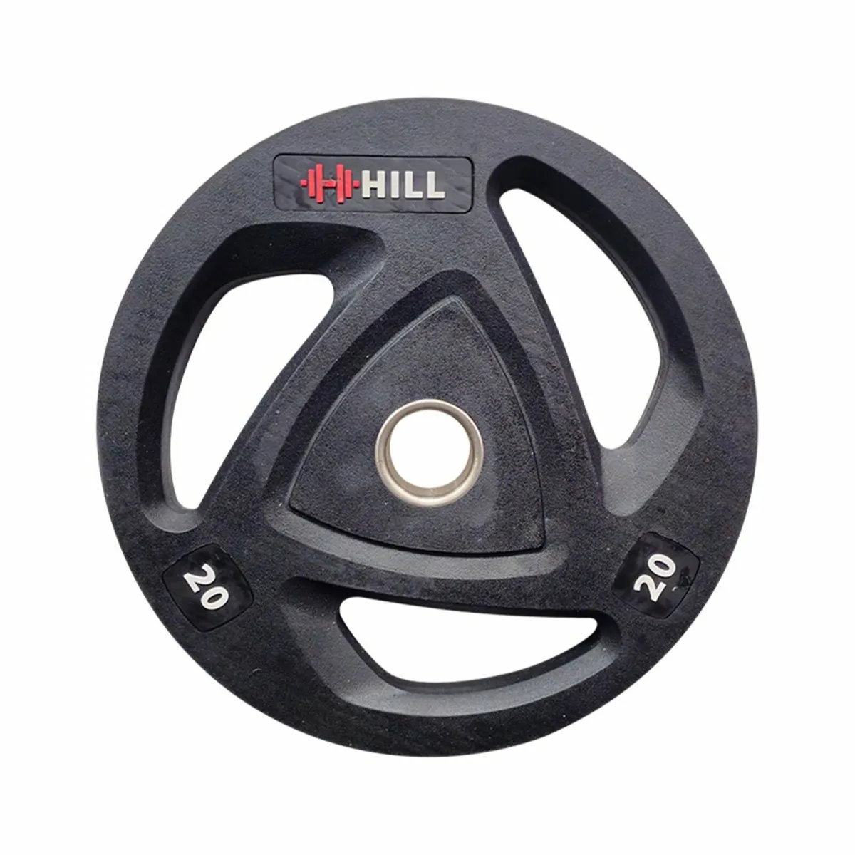 Rubber Tri Grip Olympic Weight Plates - Gym - Image 2