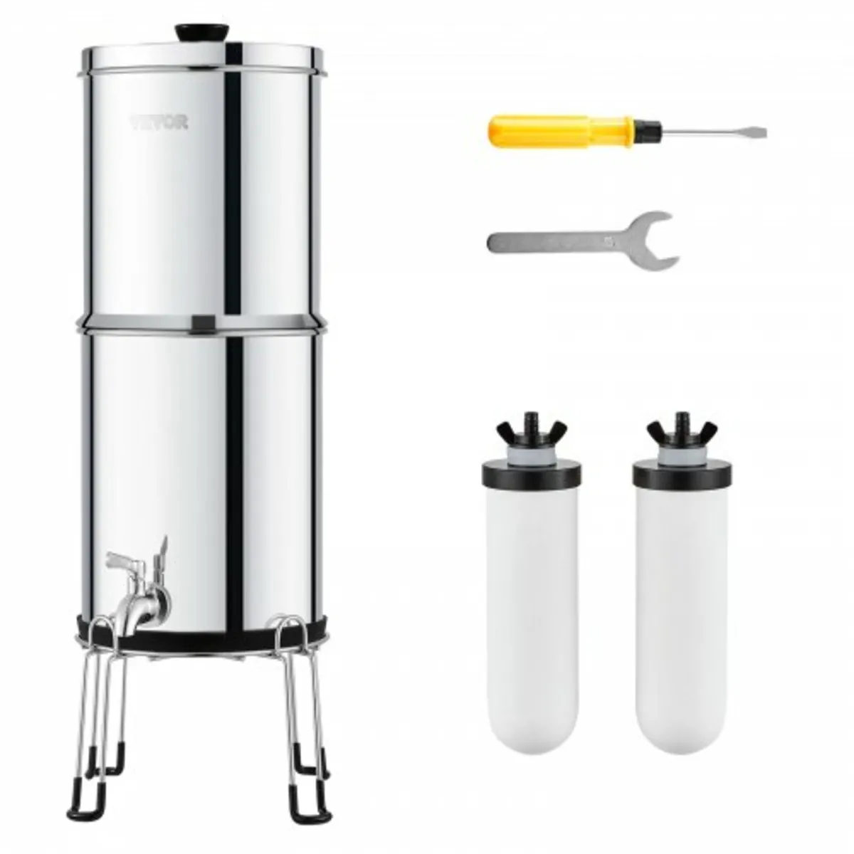 Gravity-fed Water Filter System, 2.25G 304 Stainle - Image 1