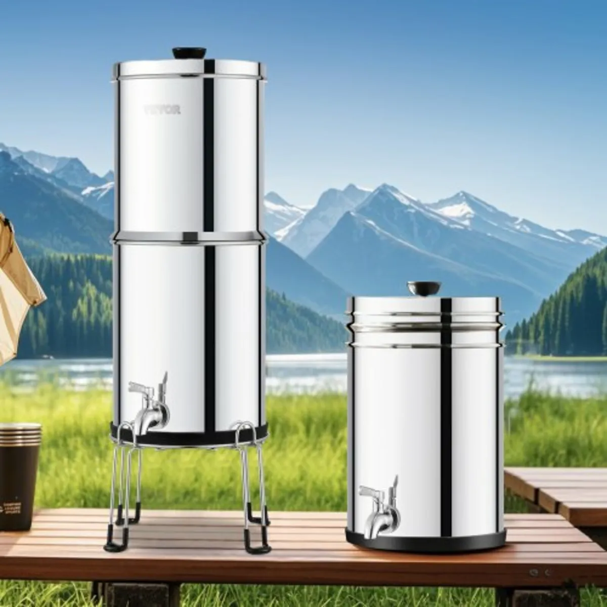 Gravity-fed Water Filter System, 2.25G 304 Stainle - Image 3