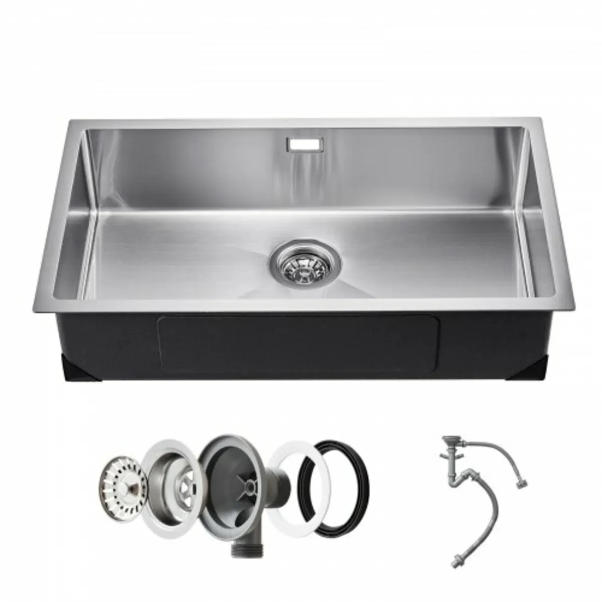 76cm Kitchen Sink Workstation, 304 Stainless Steel - Image 1