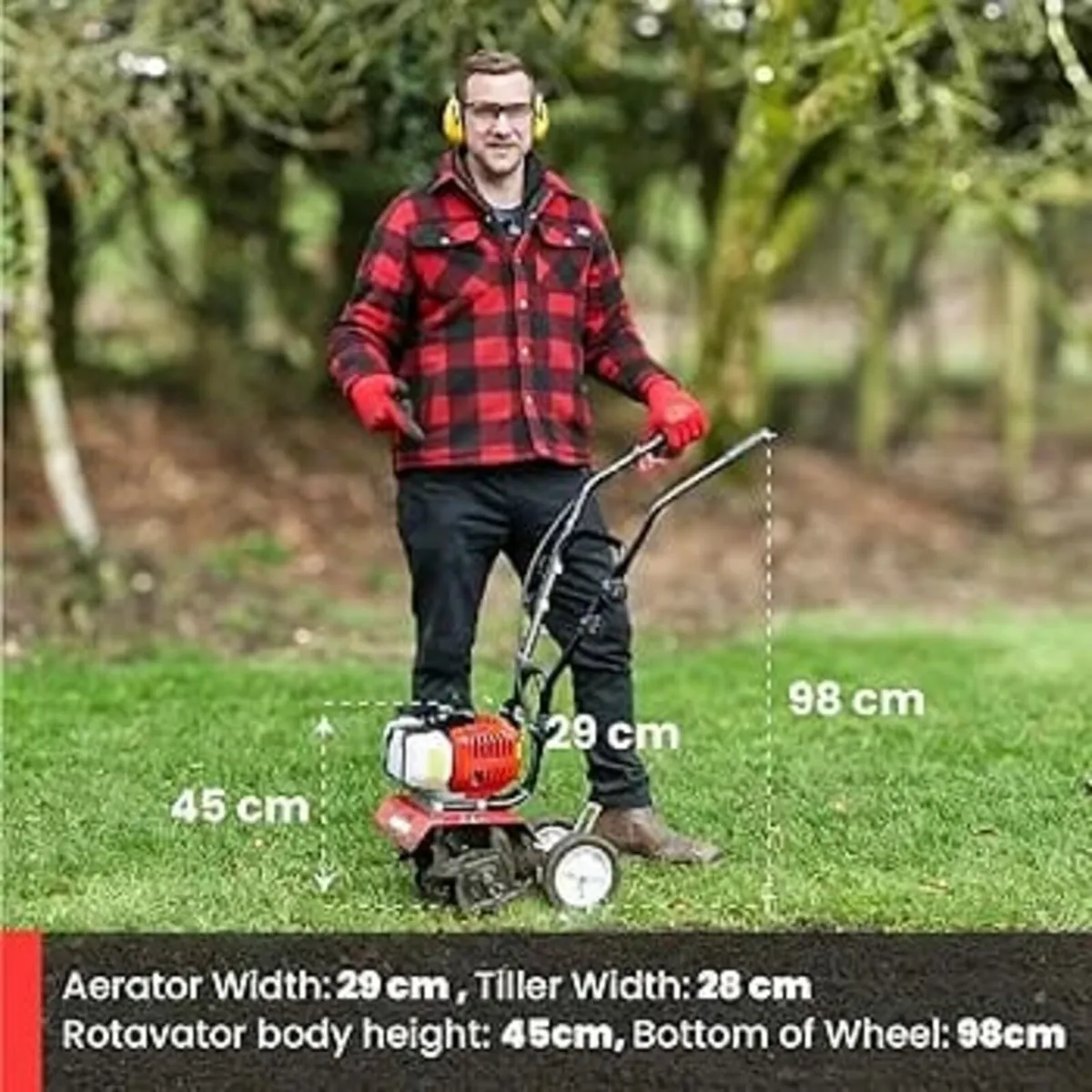 52CC Garden Petrol Tiller Engine 3HP 2 Strokes Law - Image 3